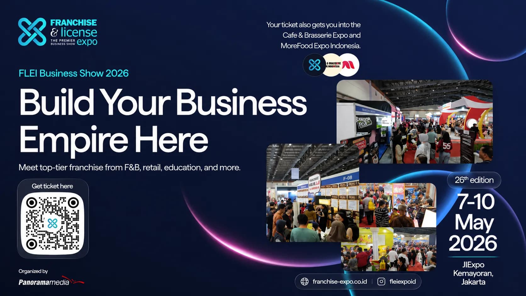 FLEI 2026 — Franchise & License Expo Indonesia banner